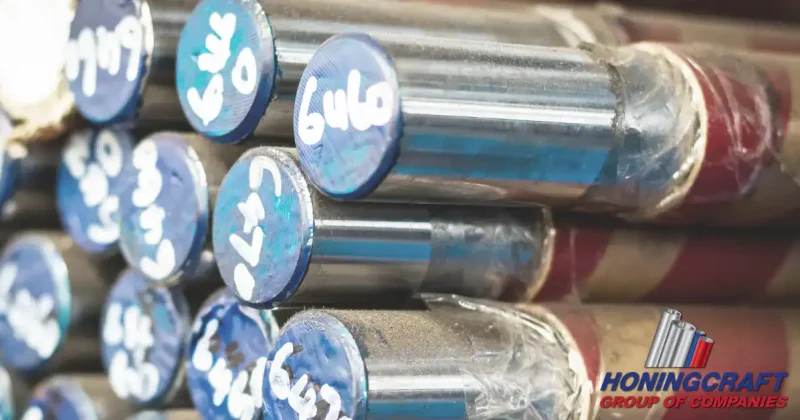 Induction hardened chrome bars