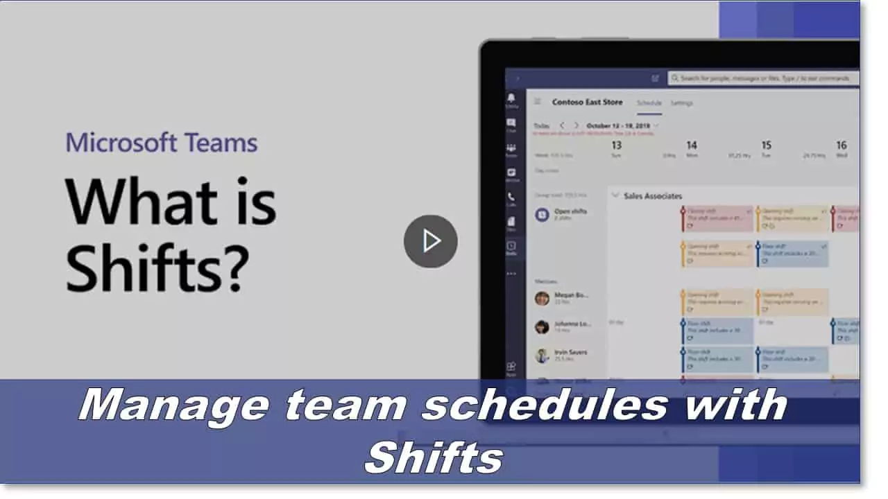 Manage team schedules with Shifts